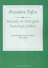 Materiały do bibliografii frazeologii polskiej