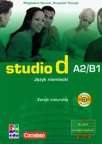 Studio d A2/B1 język niemiecki zeszyt maturalny z płytą CD