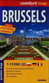 Brussels pocket map 1:13 000