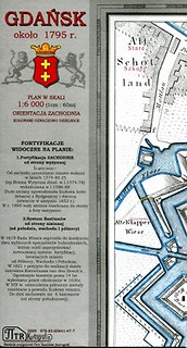 Gdańsk ok. 1795 r. Plan w skali 1:6 000