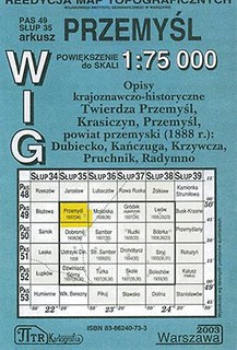 Mapa Przemyśl WIG 1: 75 000
