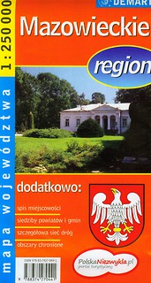 Mazowieckie region mapa 1:250 000