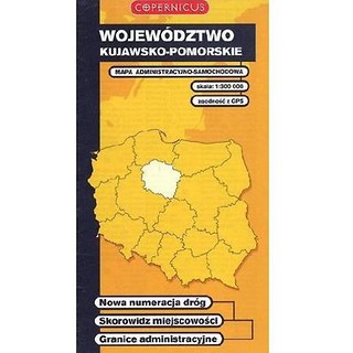 Woj. Kujawsko-Pomorskie mapa 1:300 000