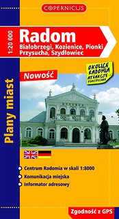 Radom, Białobrzegi, Kozienice, Pionki mapa 1:20 000