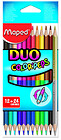 Kredki colorpeps duo dwustronne 12 sztuk