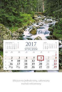 Kalendarz 2017 jednodzielny Strumień KM02