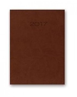Kalendarz 2017 A4 31DR Vivella dzienny brązowy