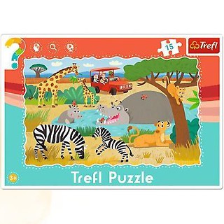 Puzzle ramkowe 15 Safari TREFL