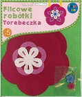 Filcowe Robótki - Torebeczka Kwiat fuksja STnux