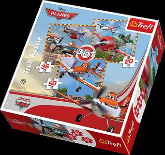 Puzzle 3w1 Samoloty Podniebne loty TREFL