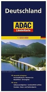 LanderKarte ADAC. Niemcy 1:650 000