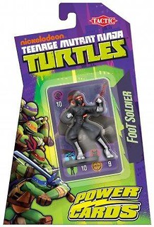 Turtles Power Cards gra z figurką. Foot Soldier