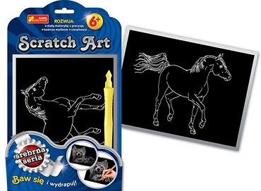 Scratch Art. Srebrna seria - Koń