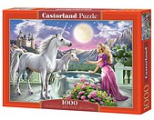 Puzzle 1000 Princess and her Unicorns CASTOR