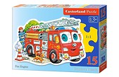 Puzzle konturowe 15 - Wóz strażacki CASTOR
