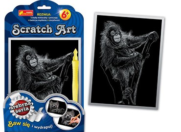 Scratch Art. Srebrna seria - Małpa