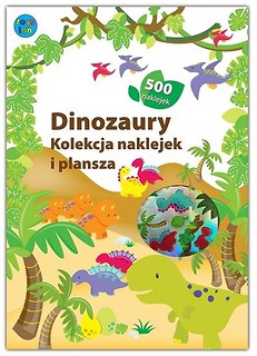 Książka z naklejkami Dinozaury STnux