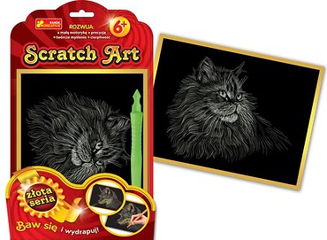 Scratch Art. Złota seria - Kotek