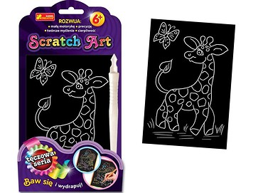 Scratch Art. Tęczowa seria - Żyrafa