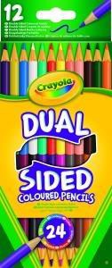 Dwustronne kredki ołówkowe 12 kolorów CRAYOLA