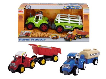 Traktor Farm z przyczepą, 3 rodzaje