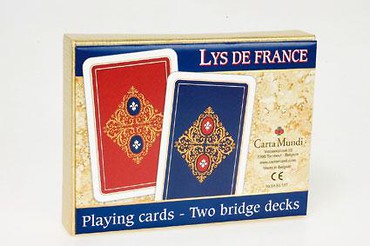 LYS DE FRANCE - komplet brydżowy 2x55 kart