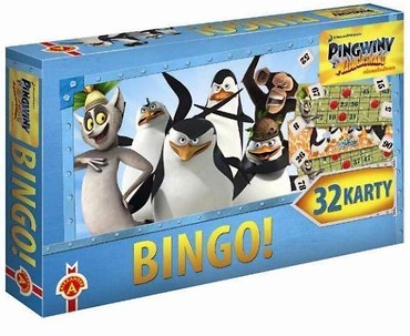 Gra - Bingo. Pingwiny z Madagaskaru serial ALEX