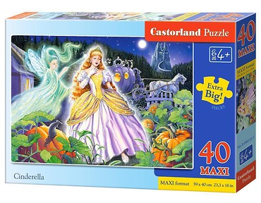 Puzzle 40 maxi - Cinderella CASTOR