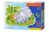 Puzzle 12 maxi Zabawy słoni CASTOR