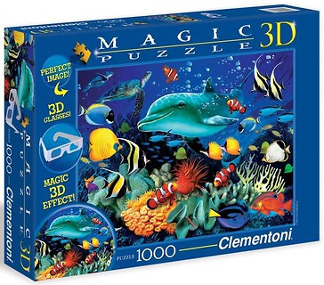 Puzzle 1000 Magic 3D Delfiny