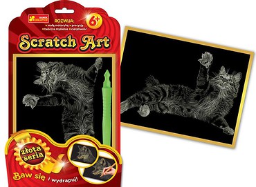 Scratch Art. Złota seria - Kot