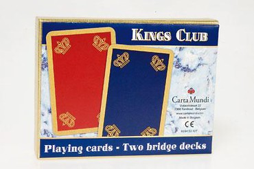 KINGS CLUB - komplet brydżowy 2x55 kart