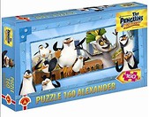 Puzzle 160 Pingwiny z Madagaskaru serial ALEX