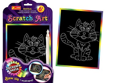 Scratch Art. Tęczowa seria - Kot