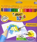 Kredki ołówkowe akwarelowe 24 kolory BIC