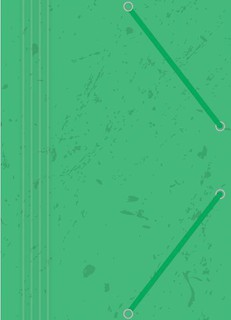Teczka z gumką A4 z preszpanu zielona (10szt)