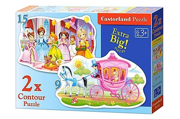 Puzzle x 2 Kontur - The Princess Ball CASTOR