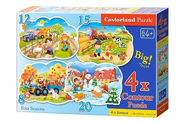 Puzzle x 4 - Four Seasons CASTOR