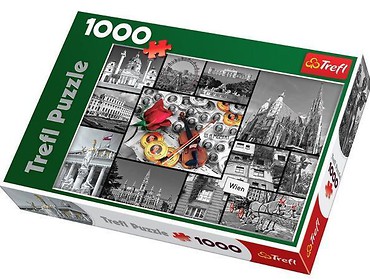 Puzzle 1000 Wiedeń - kolaż TREFL