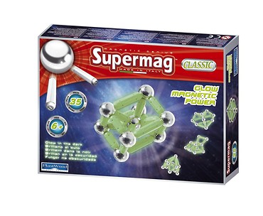 Klocki magnetyczne. Supermag Classic Glow 35