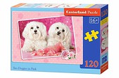 Puzzle 120 Two Doggies in Pink CASTOR