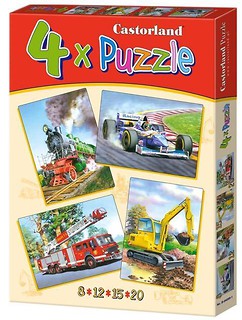 Puzzle x 4 - Vehicles CASTOR