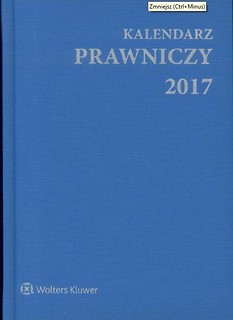 Kalendarz 2017 Prawniczy niebieski