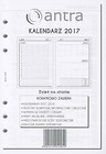 Kalendarz 2017 Wkład A5 DNS ANTRA