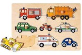 Puzzle z uchwytami - Pojazdy