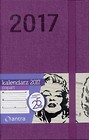 Kalendarz 2017 A6 PopArt Fioletowy ANTRA