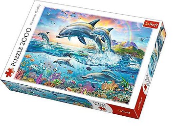 Puzzle 2000 Wesołe delfiny TREFL