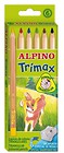 Kredki ołówkowe Trimax 6 kolorów ALPINO