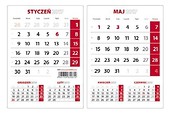 Kalendarz 2017 KBM Biurkowy Mini AVANTI