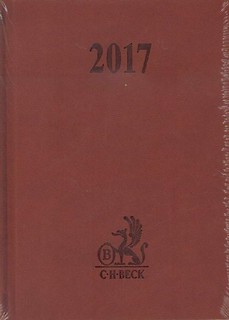 Kalendarz 2017 Prawnika podręczny B6 brązowy
